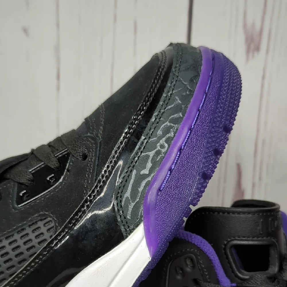 Jordan Spizike Black Court Purple Anthracite White‎ Men's Size 9 Like New Clean